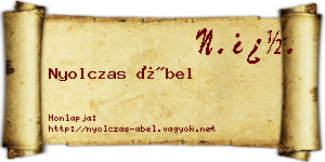 Nyolczas Ábel névjegykártya