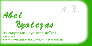 abel nyolczas business card